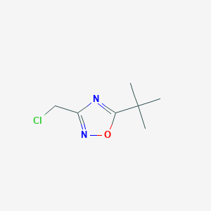 molecular formula C7H11ClN2O B070657 5-(Tert-Butyl)-3-(Chloromethyl)-1,2,4-Oxadiazole CAS No. 175205-41-1