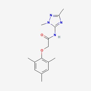 molecular formula C15H20N4O2 B7066126 N-(2,5-dimethyl-1,2,4-triazol-3-yl)-2-(2,4,6-trimethylphenoxy)acetamide 