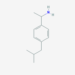 molecular formula C12H19N B070663 1-(4-Isobutylphenyl)ethanamine CAS No. 164579-51-5