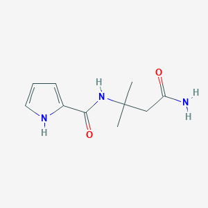 molecular formula C10H15N3O2 B7066456 N-(4-amino-2-methyl-4-oxobutan-2-yl)-1H-pyrrole-2-carboxamide 