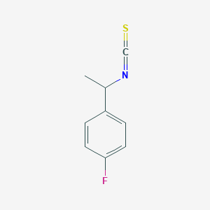 molecular formula C9H8FNS B070666 4-Fluoro-alpha-methylbenzyl isothiocyanate CAS No. 182565-27-1