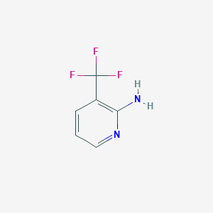 molecular formula C6H5F3N2 B070672 2-Amino-3-(trifluoromethyl)pyridine CAS No. 183610-70-0