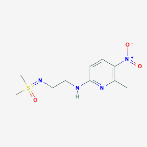 molecular formula C10H16N4O3S B7067204 N-[2-[[dimethyl(oxo)-lambda6-sulfanylidene]amino]ethyl]-6-methyl-5-nitropyridin-2-amine 