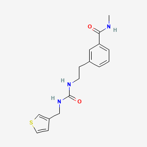molecular formula C16H19N3O2S B7067493 N-methyl-3-[2-(thiophen-3-ylmethylcarbamoylamino)ethyl]benzamide 