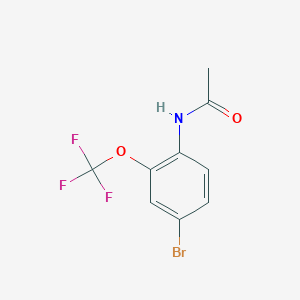 molecular formula C9H7BrF3NO2 B070678 N-[4-bromo-2-(trifluoromethoxy)phenyl]acetamide CAS No. 175278-18-9