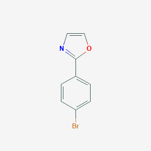 molecular formula C9H6BrNO B070679 2-(4-Bromophenyl)oxazole CAS No. 176961-50-5
