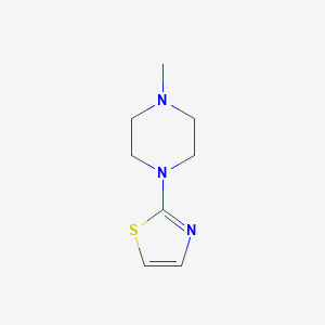 molecular formula C8H13N3S B070680 1-Methyl-4-(1,3-thiazol-2-yl)piperazine CAS No. 187533-52-4
