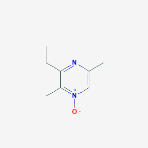 molecular formula C8H12N2O B070684 3-Ethyl-2,5-dimethylpyrazine 1-oxide CAS No. 183021-23-0