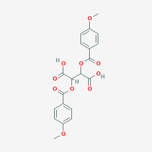 molecular formula C20H18O10 B070688 (2S,3S)-2,3-Bis((4-methoxybenzoyl)oxy)succinic acid CAS No. 191605-10-4