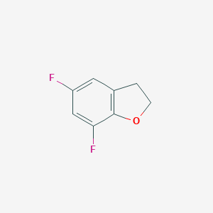 molecular formula C8H6F2O B070689 5,7-Difluoro-2,3-dihydrobenzo[b]furan CAS No. 175203-20-0