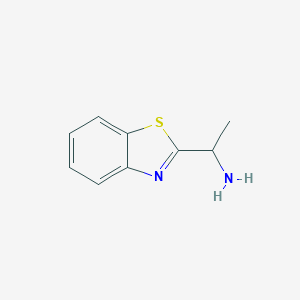 molecular formula C9H10N2S B070691 1-Benzothiazol-2-yl-ethylamine CAS No. 177407-14-6