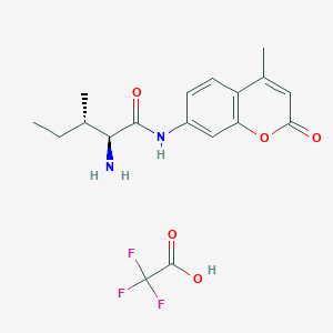 molecular formula C18H21F3N2O5 B070696 H-L-Ile-Amc TFA CAS No. 191723-68-9