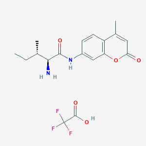 molecular formula C18H21F3N2O5 B070696 L-Isoleucine-7-amido-4-methylcoumarin trifluoroacetate salt CAS No. 191723-68-9