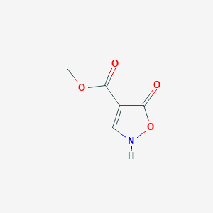 molecular formula C5H5NO4 B070699 Methyl 5-oxo-2,5-dihydroisoxazole-4-carboxylate CAS No. 166899-06-5