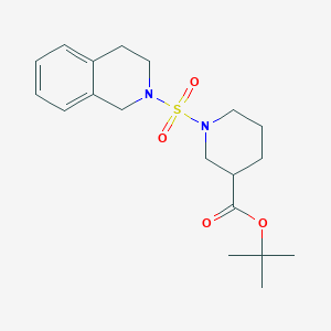 molecular formula C19H28N2O4S B7069959 tert-butyl 1-(3,4-dihydro-1H-isoquinolin-2-ylsulfonyl)piperidine-3-carboxylate 