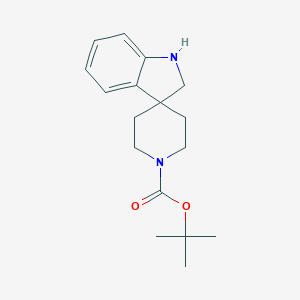 molecular formula C17H24N2O2 B070701 叔丁基螺[吲哚啉-3,4'-哌啶]-1'-羧酸酯 CAS No. 180465-84-3