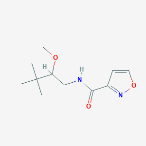 molecular formula C11H18N2O3 B7070440 N-(2-methoxy-3,3-dimethylbutyl)-1,2-oxazole-3-carboxamide 