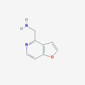 molecular formula C8H8N2O B070708 Furo[3,2-c]pyridin-4-ylmethanamine CAS No. 193750-84-4