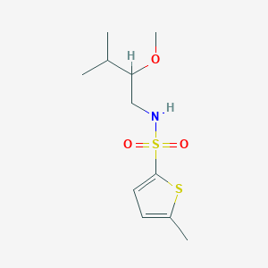 molecular formula C11H19NO3S2 B7070899 N-(2-methoxy-3-methylbutyl)-5-methylthiophene-2-sulfonamide 