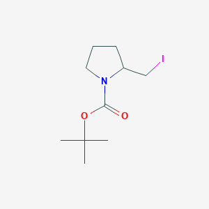 molecular formula C10H18INO2 B070711 Tert-butyl 2-(iodomethyl)pyrrolidine-1-carboxylate CAS No. 177750-73-1