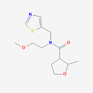 molecular formula C13H20N2O3S B7071447 N-(2-methoxyethyl)-2-methyl-N-(1,3-thiazol-5-ylmethyl)oxolane-3-carboxamide 
