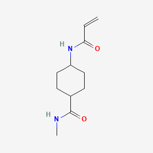 molecular formula C11H18N2O2 B7072134 N-methyl-4-(prop-2-enoylamino)cyclohexane-1-carboxamide 