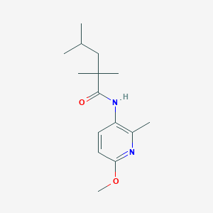 molecular formula C15H24N2O2 B7072500 N-(6-methoxy-2-methylpyridin-3-yl)-2,2,4-trimethylpentanamide 
