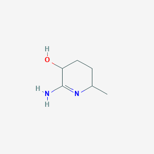 molecular formula C6H12N2O B070726 3-Pyridinol,2-amino-3,4,5,6-tetrahydro-6-methyl-(9CI) CAS No. 165384-23-6