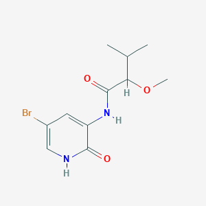 molecular formula C11H15BrN2O3 B7072939 N-(5-bromo-2-oxo-1H-pyridin-3-yl)-2-methoxy-3-methylbutanamide 