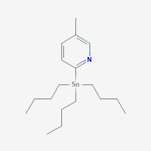 molecular formula C18H33NSn B070736 5-Methyl-2-(tributylstannyl)pyridine CAS No. 189195-41-3