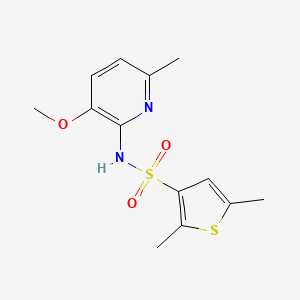 molecular formula C13H16N2O3S2 B7074727 N-(3-methoxy-6-methylpyridin-2-yl)-2,5-dimethylthiophene-3-sulfonamide 