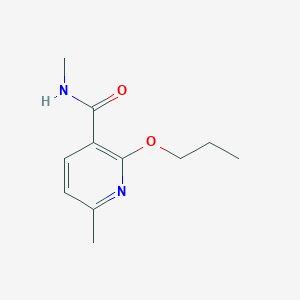 molecular formula C11H16N2O2 B7075069 N,6-dimethyl-2-propoxypyridine-3-carboxamide 