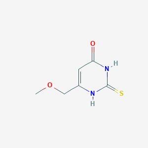 molecular formula C6H8N2O2S B070756 2-巯基-6-(甲氧甲基)嘧啶-4-醇 CAS No. 175205-07-9
