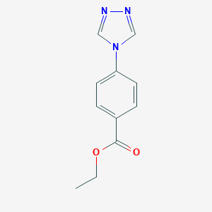 molecular formula C11H11N3O2 B070764 Ethyl 4-(4H-1,2,4-triazol-4-yl)benzoate CAS No. 167626-25-7