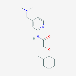 molecular formula C17H27N3O2 B7076500 N-[4-[(dimethylamino)methyl]pyridin-2-yl]-2-(2-methylcyclohexyl)oxyacetamide 