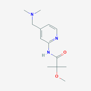 molecular formula C13H21N3O2 B7076507 N-[4-[(dimethylamino)methyl]pyridin-2-yl]-2-methoxy-2-methylpropanamide 