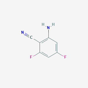 molecular formula C7H4F2N2 B070766 2-氨基-4,6-二氟苯甲腈 CAS No. 190011-84-8