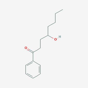 molecular formula C14H20O2 B070778 4-Hydroxy-1-phenyloctan-1-one CAS No. 171979-04-7
