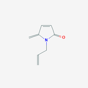 molecular formula C8H9NO B070780 5-Methylidene-1-prop-2-enylpyrrol-2-one CAS No. 169170-66-5