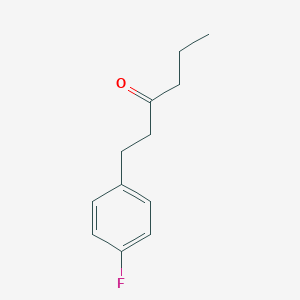 molecular formula C12H15FO B070783 1-(4-Fluorophenyl)hexan-3-one CAS No. 174485-37-1