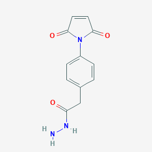 molecular formula C12H11N3O3 B070786 4-Maleimidophenylacetic acid hydrazide CAS No. 188944-35-6