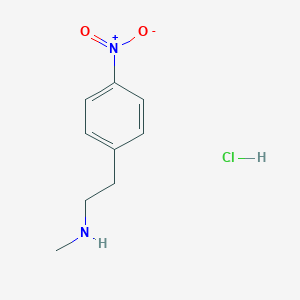 molecular formula C9H13ClN2O2 B070788 N-Methyl-4-nitrophenethylamine hydrochloride CAS No. 166943-39-1