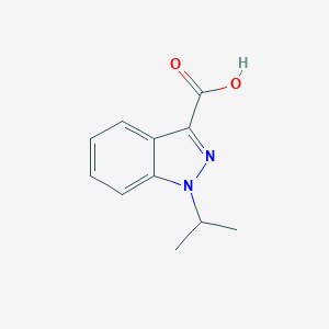 molecular formula C11H12N2O2 B070791 1-Isopropyl-1H-indazole-3-carboxylic acid CAS No. 173600-14-1