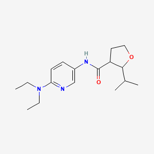 molecular formula C17H27N3O2 B7080264 N-[6-(diethylamino)pyridin-3-yl]-2-propan-2-yloxolane-3-carboxamide 