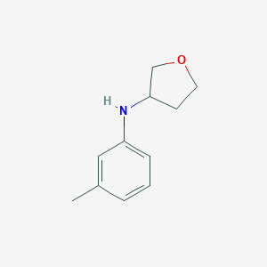 molecular formula C11H15NO B070808 N-(3-methylphenyl)oxolan-3-amine CAS No. 162851-44-7
