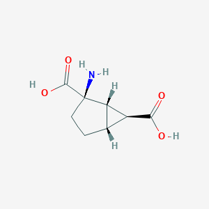 Bicyclo[3.1.0]hexane-2,6-dicarboxylic acid, 2-amino-, (1-alpha-,2-alpha-,5-alpha-,6-alpha-)-(9CI)