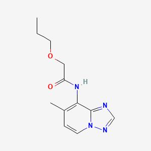 molecular formula C12H16N4O2 B7081474 N-(7-methyl-[1,2,4]triazolo[1,5-a]pyridin-8-yl)-2-propoxyacetamide 