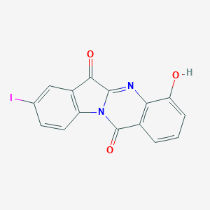 molecular formula C15H7IN2O3 B070816 4-Hydroxy-8-iodoindolo[2,1-b]quinazoline-6,12-dione CAS No. 169038-51-1