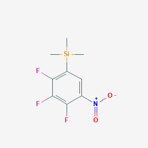 molecular formula C9H10F3NO2Si B070818 Trimethyl(2,3,4-trifluoro-5-nitrophenyl)silane CAS No. 186315-89-9