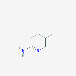 molecular formula C7H14N2 B070819 3,4-Dimethyl-2,3,4,5-tetrahydropyridin-6-amine CAS No. 190909-79-6